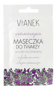 Vianek WZMACNIAJĄCA MASECZKA DO TWARZY z glinką czerwoną i olejem sezamowym 10g - Maseczki do twarzy - miniaturka - grafika 1