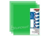 Okładki do laminatorów i bindownic - Opus Okładka do oprawy A4 200 mic O. CLEAR 100 szt. przezroczysta zielona OP024-4 - miniaturka - grafika 1