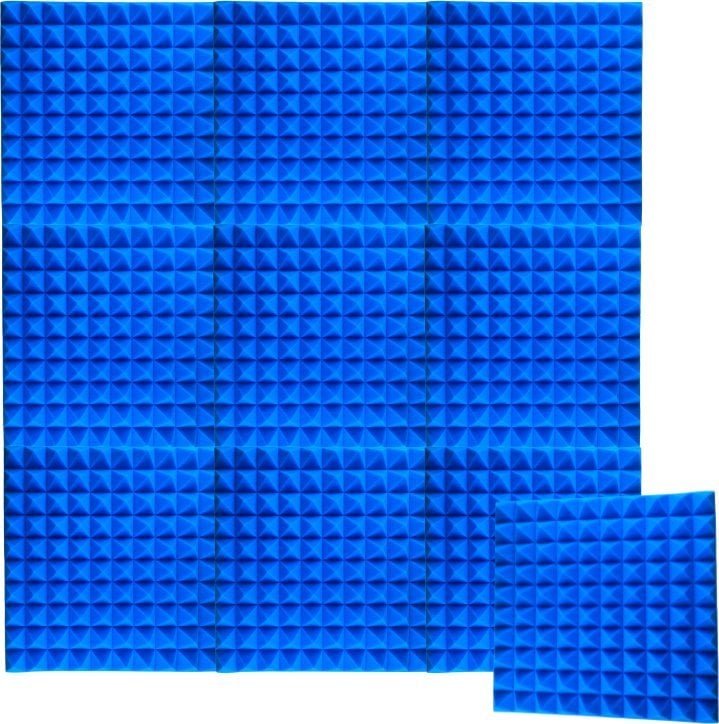 DNA AM2 BL panel akustyczny zestaw 10 szt. niebieski samoprzylepna pianka mata wygłuszająca