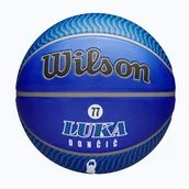 Koszykówka - Piłka do koszykówki Wilson NBA Player Icon Outdoor Luka blue rozmiar 7 - miniaturka - grafika 1