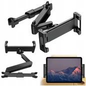 Akcesoria do tabletów i e-booków - UCHWYT SAMOCHODOWY NA TABLET TELEFON NAWIGACJĘ NA ZAGŁÓWEK DO AUTA 360° - miniaturka - grafika 1