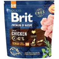 Sucha karma dla psów - Brit Premium By Nature Senior S+M 1 kg - miniaturka - grafika 1