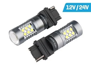 Żarówka VISION P27W (T25) 12/24V 24x 3030 SMD LED, nonpolar, CANBUS, biała, 2 szt. - Żarówki samochodowe - miniaturka - grafika 1