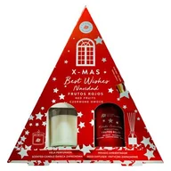 Zapachy do domu - Zestaw X-Mas patyczki zapachowe 100 ml + świeca czerwone owoce LCA - miniaturka - grafika 1