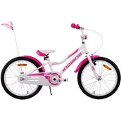 Rowery - Rower INDIANA Roxy Kid 20 cali dla dziewczynki Biały - miniaturka - grafika 1