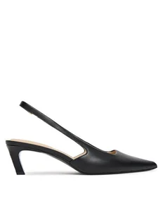 Calvin Klein Czółenka Ess Kitten Heel Sling Back HW0HW02641 Czarny - Czółenka - miniaturka - grafika 1