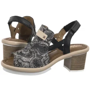 Sandały Czarno-Beżowe 06830-01/00-1 (MA1316-a) Maciejka - Sandały damskie - miniaturka - grafika 1