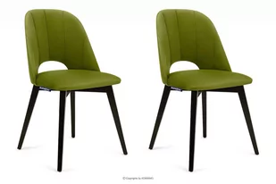 Krzesła do salonu zielone 2szt BOVIO Konsimo - Krzesła - miniaturka - grafika 1