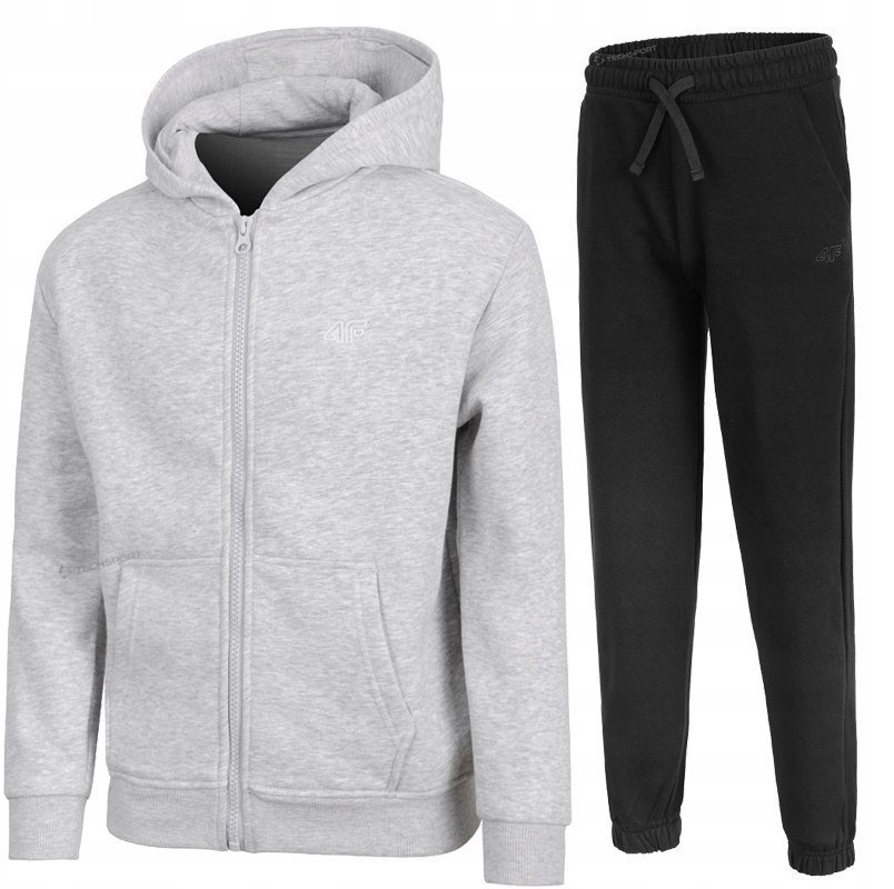 4F OCIEPLANY DZIEWCZÄCY DRES KOMPLET BLUZA SPODNIE / rozm 152