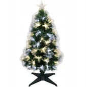 Choinki - CHOINKA DEKORACYJNA ŚWIATŁOWODOWA CIEPŁY ZIMNY BIAŁY 90CM - miniaturka - grafika 1