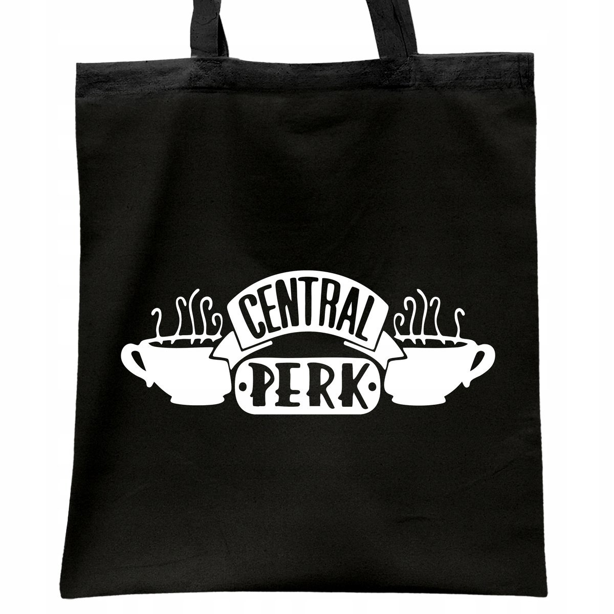 Torba bawełniana czarna na zakupy Friends Dla Fanów Serialu