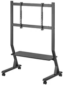 Inne akcesoria audio-wideo - Techly Stojak Mobilny do Telewizora 45"-90", 60kg z Półką AV, Czarny - miniaturka - grafika 1