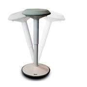 Fotele i krzesła biurowe - Stołek ergonomiczny balansujący ELLA 50-80cm biały /BPSTOLEK80B/ - miniaturka - grafika 1
