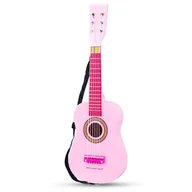 Instrumenty muzyczne dla dzieci - New Classic Toys Gitara różowa - miniaturka - grafika 1