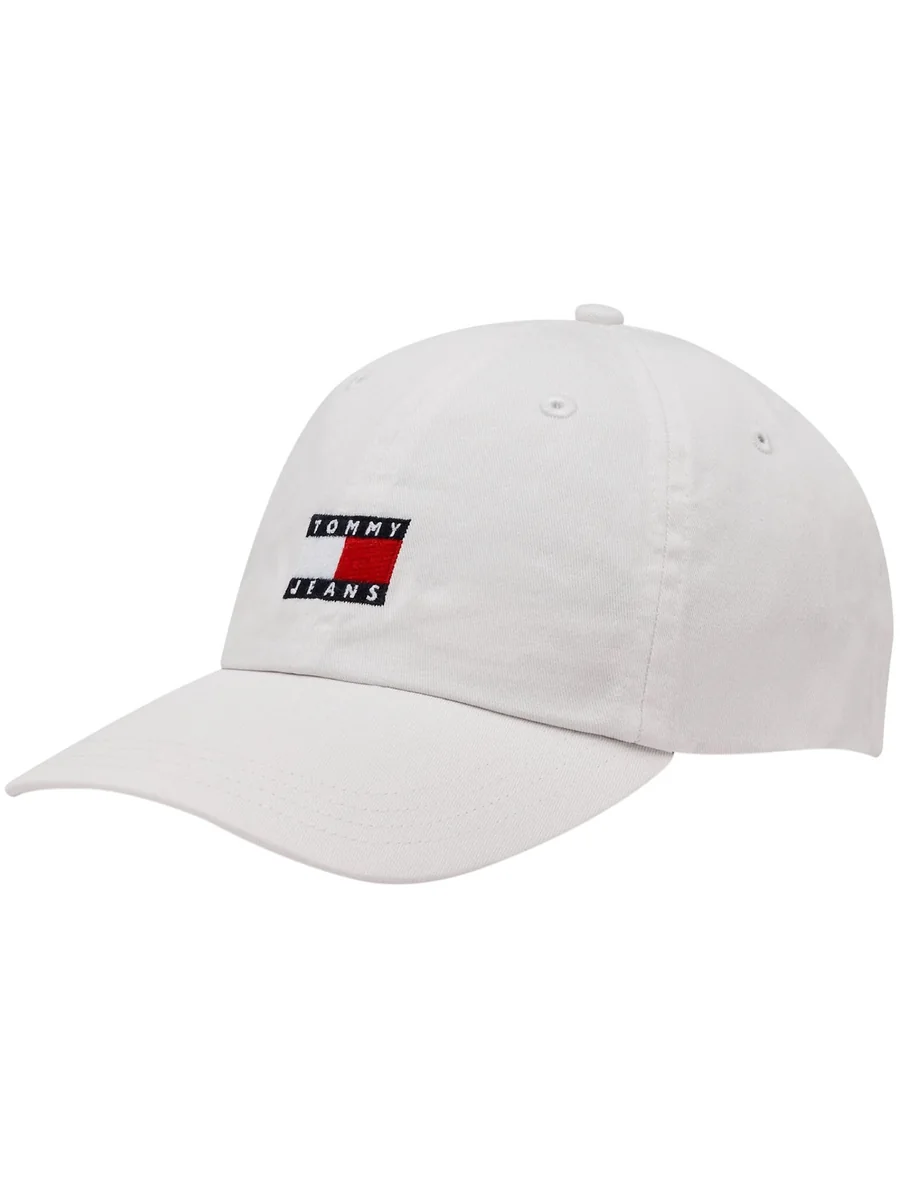 Czapka z daszkiem damska Tommy Jeans AW0AW15848 YBH BIAŁY