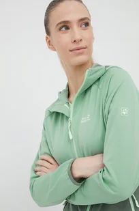 Jack Wolfskin kurtka outdoorowa Go Hike kolor zielony przejściowa - Kurtki i kamizelki sportowe damskie - miniaturka - grafika 1