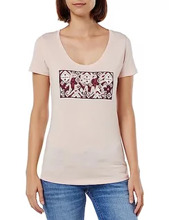 Koszulki i topy damskie - Pepe Jeans Damska koszulka Brandi, Różowy (Ash Rose), XS - grafika 1