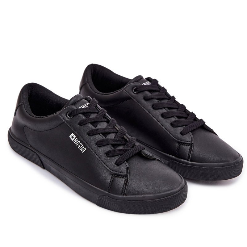 Męskie Trampki Z Eko Skóry Big Star TT174002 Czarne 46-42