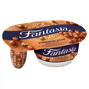 Fantasia Jogurt kremowy pomarańczowe galaretki w błyszczącej polewie czekoladowej 105 g - Kefiry, jogurty, maślanki - miniaturka - grafika 1