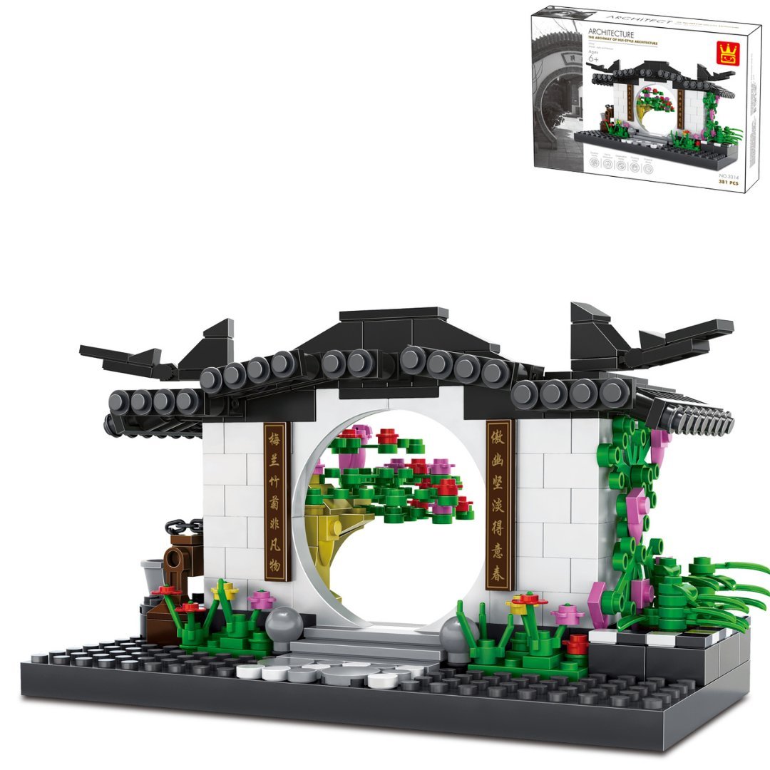 Klocki Wange 3314 - Brama w stylu Hui (The Archway of Hui-Style Architecture), 381 elementów