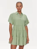 Sukienki - Silvian Heach Sukienka koszulowa GPP23328VE Zielony Regular Fit - miniaturka - grafika 1