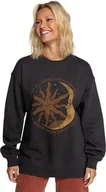 Bluzy damskie - bluza damska BILLABONG ENERGY AND WISDOM CREW Off Black - OFB - miniaturka - grafika 1