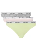 Majtki damskie - Calvin Klein Underwear Komplet 3 par stringów 000QD5209E Kolorowy - miniaturka - grafika 1