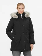 Kurtki damskie - Tommy Hilfiger Parka WW0WW39864 Czarny Regular Fit - miniaturka - grafika 1