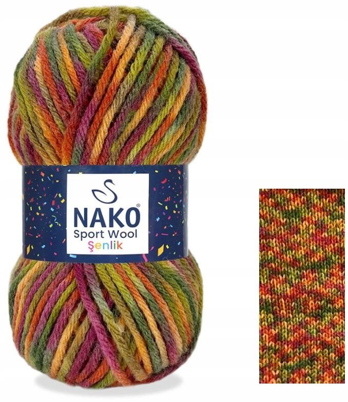 włóczka SPORT WOOL SENLIK kolor 87732