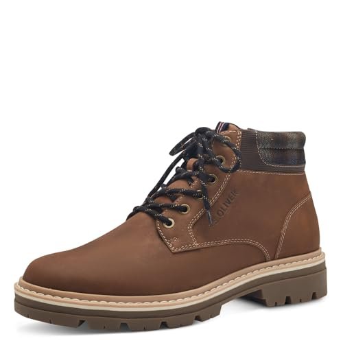 s.Oliver Męskie śniegowce Wl Lace Boot 5-16235-43, koniak, 43 EU