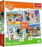 Puzzle - Puzzle 4w1 Kocia ferajna 35, 48, 54 i 70 elementów - miniaturka - grafika 1