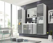 Meble łazienkowe - Łazienka z umywalką zestaw szafka 2xsłupek lustro - miniaturka - grafika 1