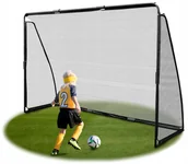 Piłka nożna - Bramka Piłkarska Duża Treningowa Metalowa 300x200 cm Przenośna Dla Dzieci - miniaturka - grafika 1