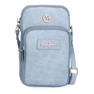 Pepe Jeans Jana Torba na ramię Niebieska 11x17,5x4 cm Poliester z Detalami ze Sztucznej Skóry by Joumma Bags, Niebieski, Talla única, torba na ramię - Torebki damskie - miniaturka - grafika 1