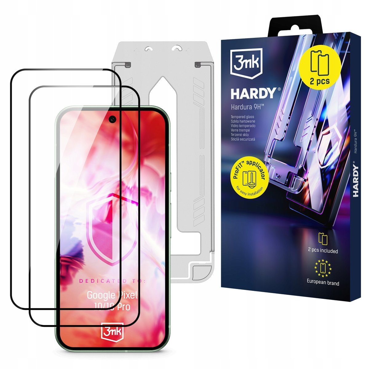 Szkło hartowane z aplikatorem 3mk Hardura 9H do Google Pixel 10/ 10 Pro