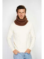 Apaszki i szaliki męskie - William de Faye Szal-koło w kolorze karmelowym - 50 x 28 cm - miniaturka - grafika 1