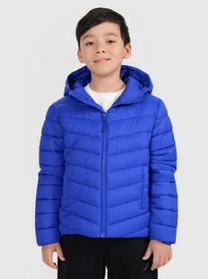 4F Kurtka puchowa z wypełnieniem syntetycznym chłopięca - niebieska 122 (6-7 lat) - Kurtki i kamizelki sportowe męskie - miniaturka - grafika 1