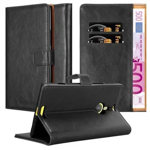 Etui Do Nokia Lumia 1520 w Pokrowiec CZARNY GRAFIT Magnet Obudowa Ochronny Case Cover Cadorabo - Etui i futerały do telefonów - miniaturka - grafika 1