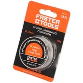 Akcesoria do lutowania - FASTER TOOLS Cyna z kalafonią 100 g 2 mm - miniaturka - grafika 1