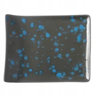 Talerze - Fine Dine TALERZ SRWINGOWY FLORA 21,5 x 18 cm PORCELANA EARTH COLOURS CZARNY - miniaturka - grafika 1