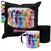 Gadżety dla niej i dla niego - ZESTAW KUBEK MAGICZNY + POSZEWKA Z PODUSZKĄ- PREZENT MY LITLLE PONY + IMIĘ - miniaturka - grafika 1