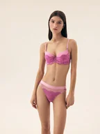 Majtki damskie - Majtki z wysokim stanem Samara Bloovii różowy S - miniaturka - grafika 1