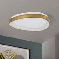 Lampy sufitowe - ORION Lampa sufitowa LED Charlie, Ø 45 cm, opalowa biel, kolor antyczny mosiądz - miniaturka - grafika 1