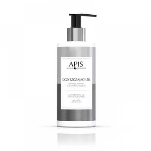 APIS Apis oczyszczający żel do mycia twarzy z aktywnym węglem 300ml P125937 - Żele do mycia twarzy - miniaturka - grafika 1