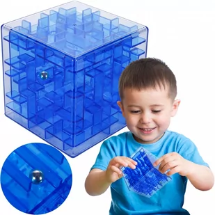 Kostka Labirynt 3D Łamigłówka Gra Zręcznościowa - Zabawki zręcznościowe - miniaturka - grafika 2