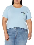Koszulki i topy damskie - Roxy Koszulka damska Boyfriend Crew, niebieski (Dusk Blue), XS - miniaturka - grafika 1