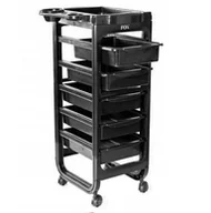 Meble fryzjerskie - Fox Broadway, wózek, czarny - miniaturka - grafika 1