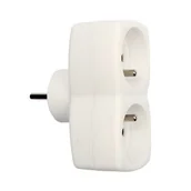 Przedłużacze i rozgałęźniki - Vorel Rozgałęźnik 2 gniazda z uziemieniem // 72404 - miniaturka - grafika 1