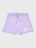 Spodenki damskie - Champion Szorty sportowe 404310 Fioletowy Regular Fit - miniaturka - grafika 1