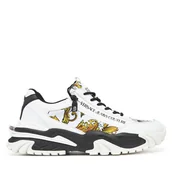 Sneakersy męskie - Sneakersy Versace Jeans Couture 78YA3SI5 Biały - miniaturka - grafika 1